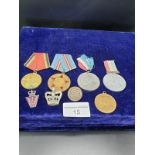Selection of medals To Include Russian, George and Mary ECT