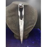 Maltese silver arts and crafts letter opener.