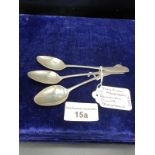 3 Scottish Provincial Silver Spoons John Ewan Aberdeen