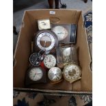 Box of clocks.