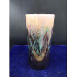 Scottish glass Monart vase.