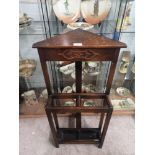 1900s corner stick / umbrella stand with drawer.