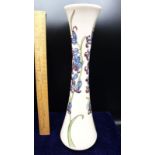 large Moorcroft Vase 30 CM Tall Blue Bells Pattern