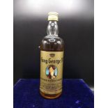 Bottle of King George IV blended scotch whisky 70o proof 26 2/3 fl ozs full and sealed.