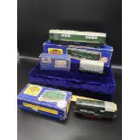 Lot of boxed hornby train vehicles.