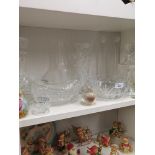 Shelf of crystal .