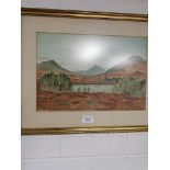 Watercolour of Highland scene signed t Campbell and Dated.