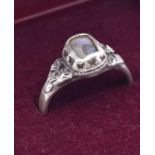 Vintage Silver 925 Paua Shell Ring (Size M).