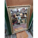 Large gilt frame mirror.