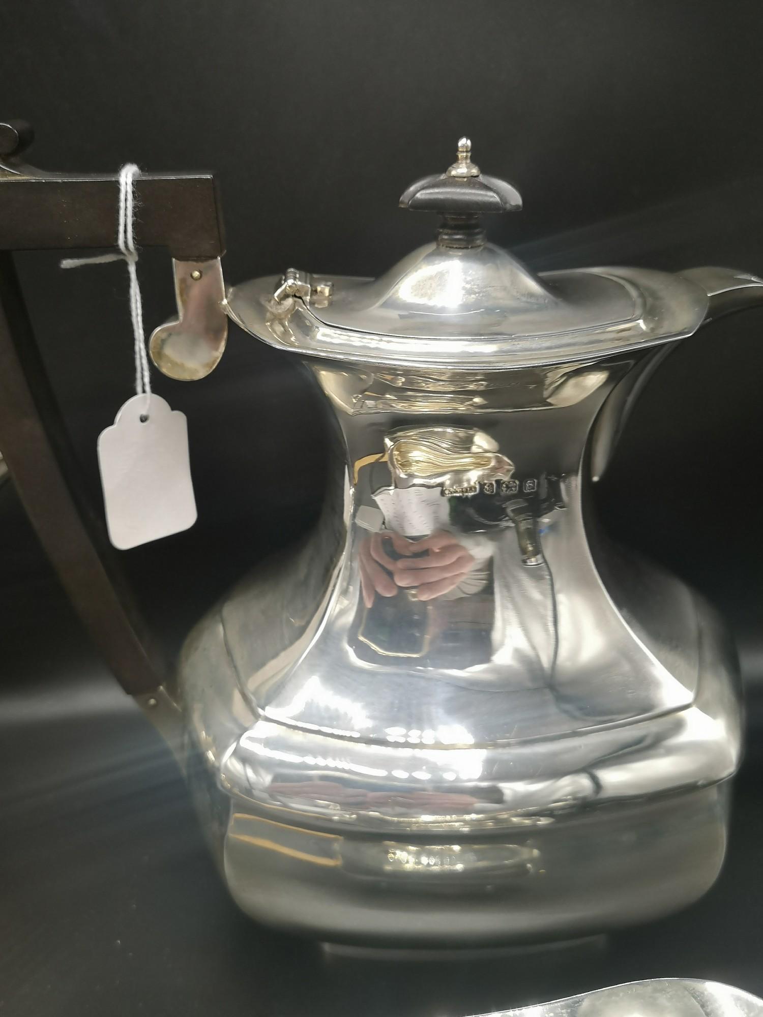4 pieces silver Hall marked tea ware. 1757 grams.. - Bild 4 aus 6