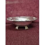 Silver Hall marked, scottish celtic style 4 ft bowl.