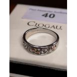Glogau silver design ring with presentation box.
