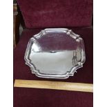 Large silver Hall marked sheffield Tray makers RS 612 grams