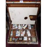 Vintage Artist box with paints
