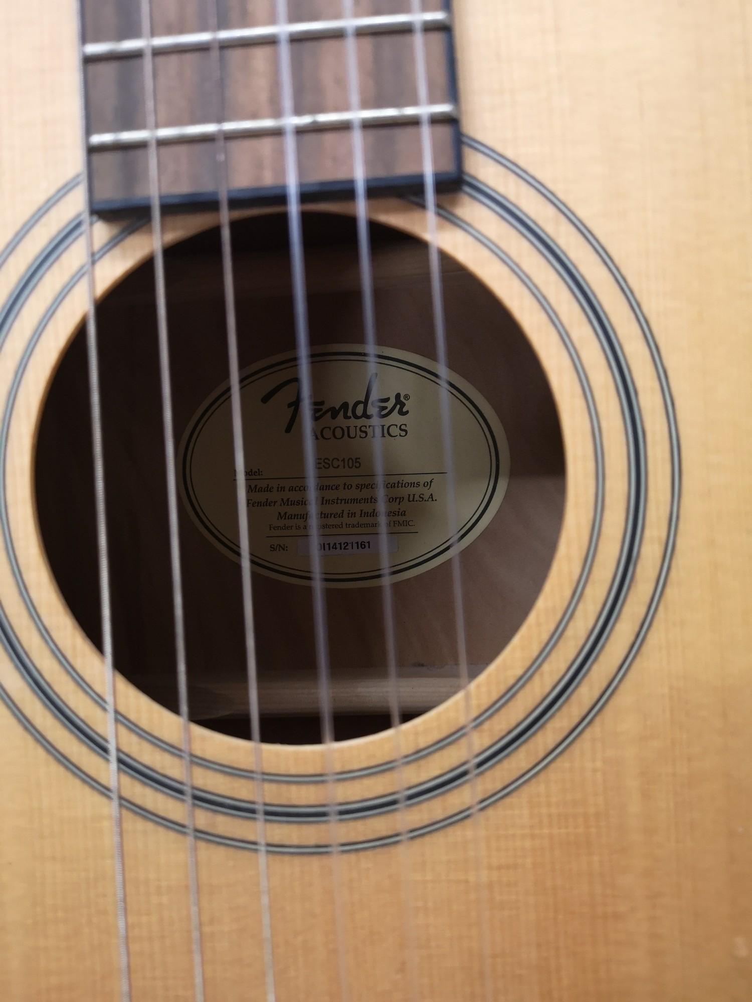 Fender acoustic guitar. - Image 2 of 2
