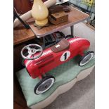 Tin plate kids racer trike.