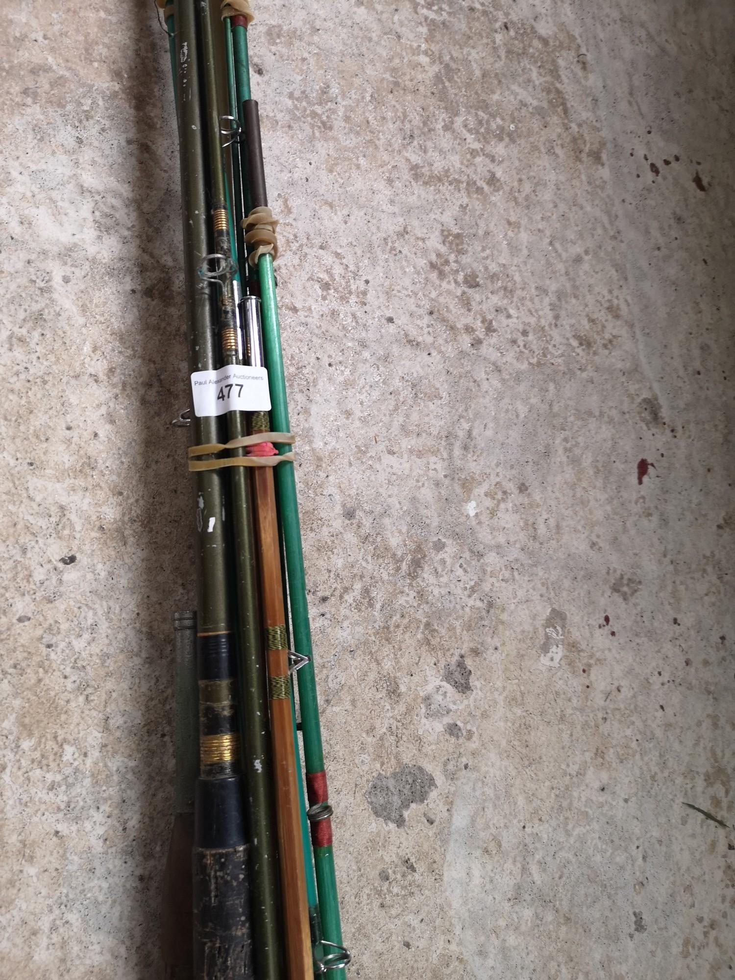 Collection of fishing rods etc. - Image 2 of 2