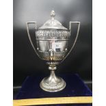 Large silver Hall marked sheffield trophy makers Roberts & Belk, Roberts & Belk Ltd (from 1901) 1215