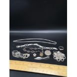 Lot of Silver jewellery etc.