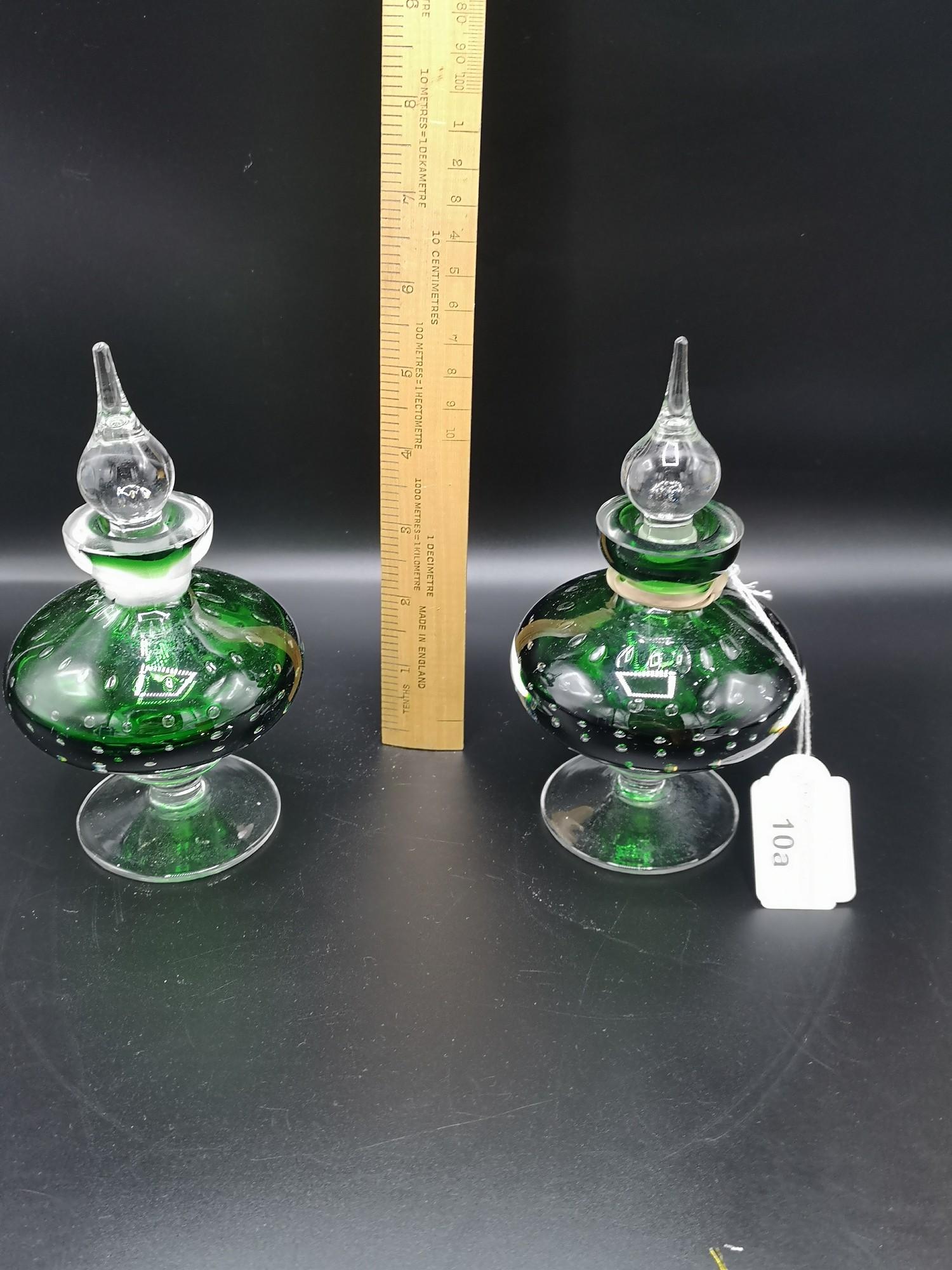 Pair of stunning murano glass perfume bottles. - Bild 4 aus 7