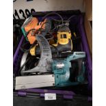 Box of untested power tools.