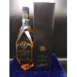 Bottle 12 year old The antiquary the finest scotch whisky 43o 1 litre. Full and sealed with box.