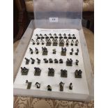 Waterloo French infantry figures.