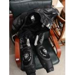 Biker leathers out fit size 38.