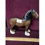 Large Beswick shire horse.