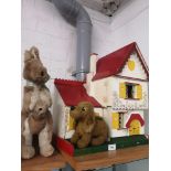 1960s dolls house together with teddy's.