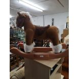 Large rocking horse.