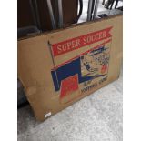 Boxed super soccer game.