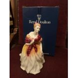 Royal doulton fiona modelled by Peggy Davies hn 3748 with box.