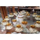 Collingwood s art deco gilt tea set.
