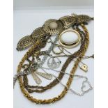 Large lot of vintage Avon jewellery inc. HM silver 1983 brooch.