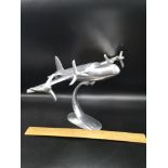 Bomber plane chrome model.