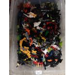 Large box of lego bionicles.