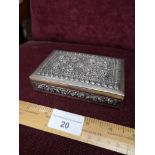 Contential silver decorative box..