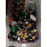 Box of lego bionicles etc.