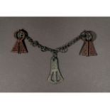 VIKING BROOCHES AND AMULET ON CHAIN SET