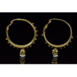 ROMAN GOLD EARRINGS WITH GRANULATION