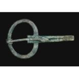 VIKING OMEGA BRONZE BROOCH