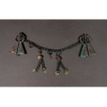 VIKING PENANNULAR BROOCHES ON CHAIN