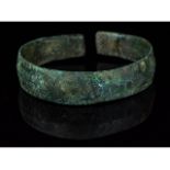 VIKING BRONZE DECORATED BRACELET