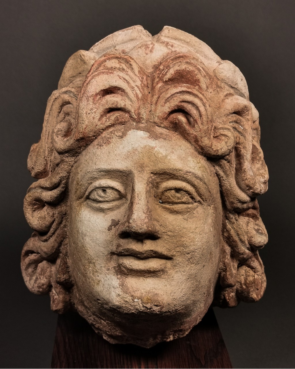 RARE GREEK LIMESTONE HEAD OF APOLLO - Image 2 of 6
