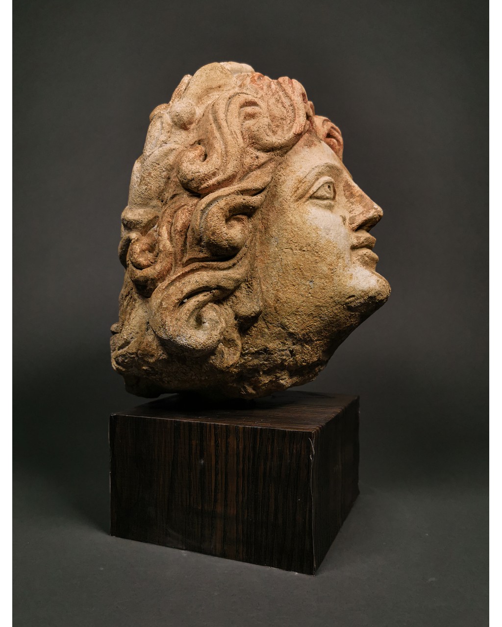 RARE GREEK LIMESTONE HEAD OF APOLLO - Image 6 of 6