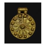 RARE ROMAN GOLD THUNDERBOLT PENDANT