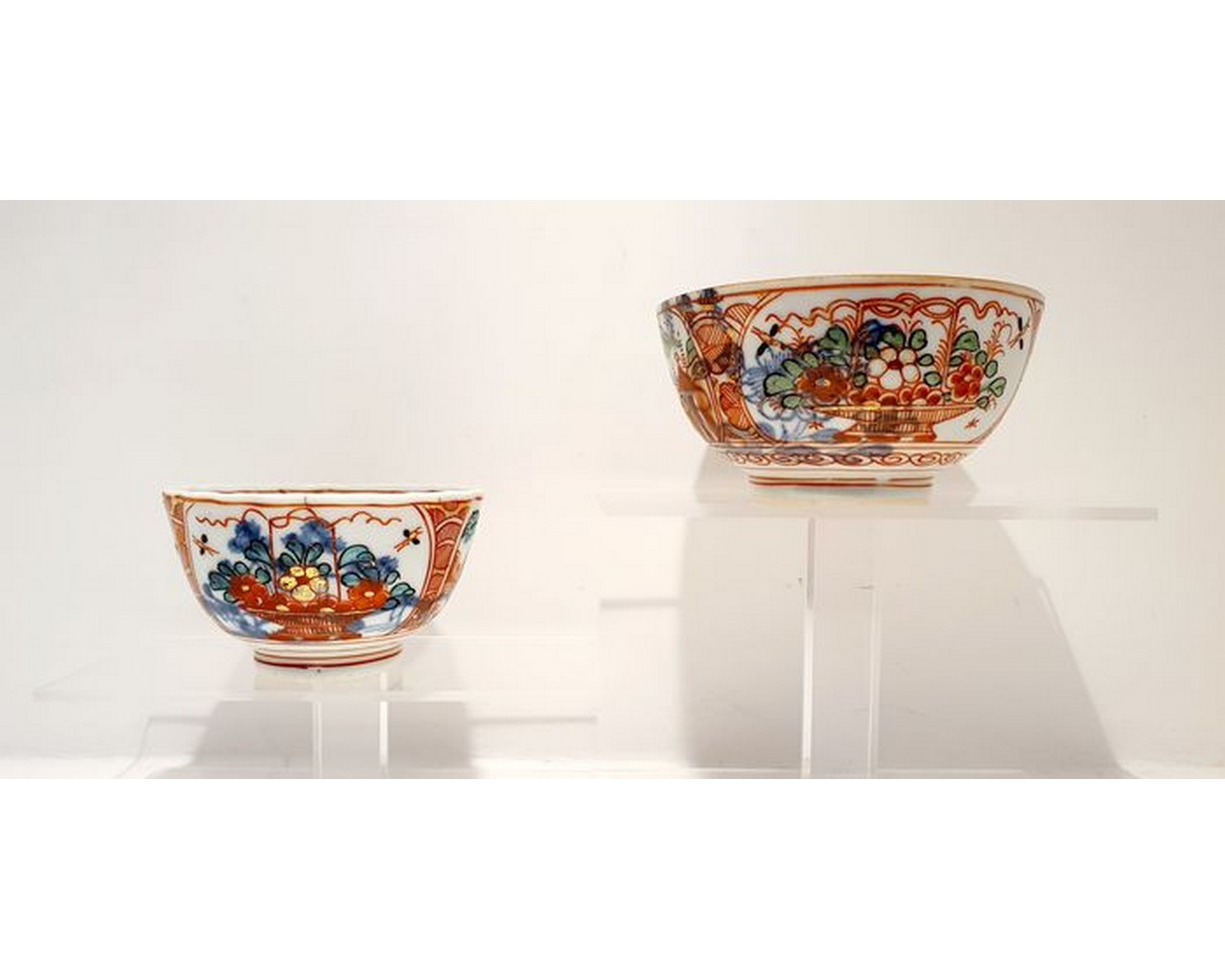 CHINESE QIANLONG PERIOD AMSTERDAM BENT BOWLS - RARE