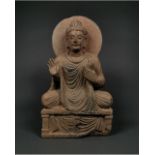 GANDHARA SCHIST STONE BUDDHA