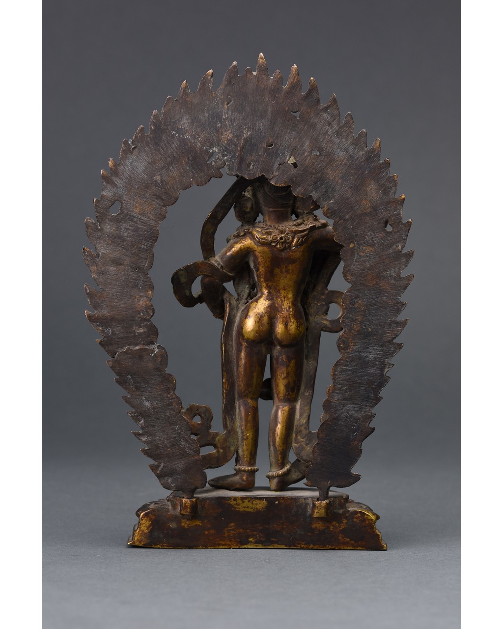 SINO-TIBETAN BRONZE GILDED TARA - Image 4 of 8